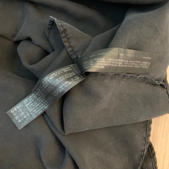 Zara Off-the-Shoulder Faded Black Ruffled Mini Black Dress Size XS - Picture 10 of 10